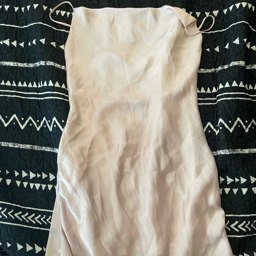 Anniston satin mini slip dress